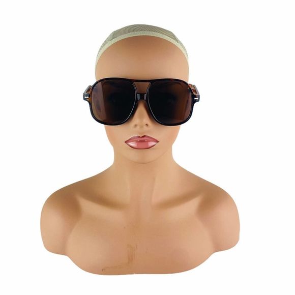 Brown lens cheetah tortoise frame sunglasses - Picture 4 of 4